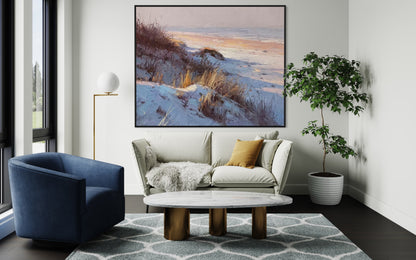 Nature Scenery Snow Landscape Oil Painting