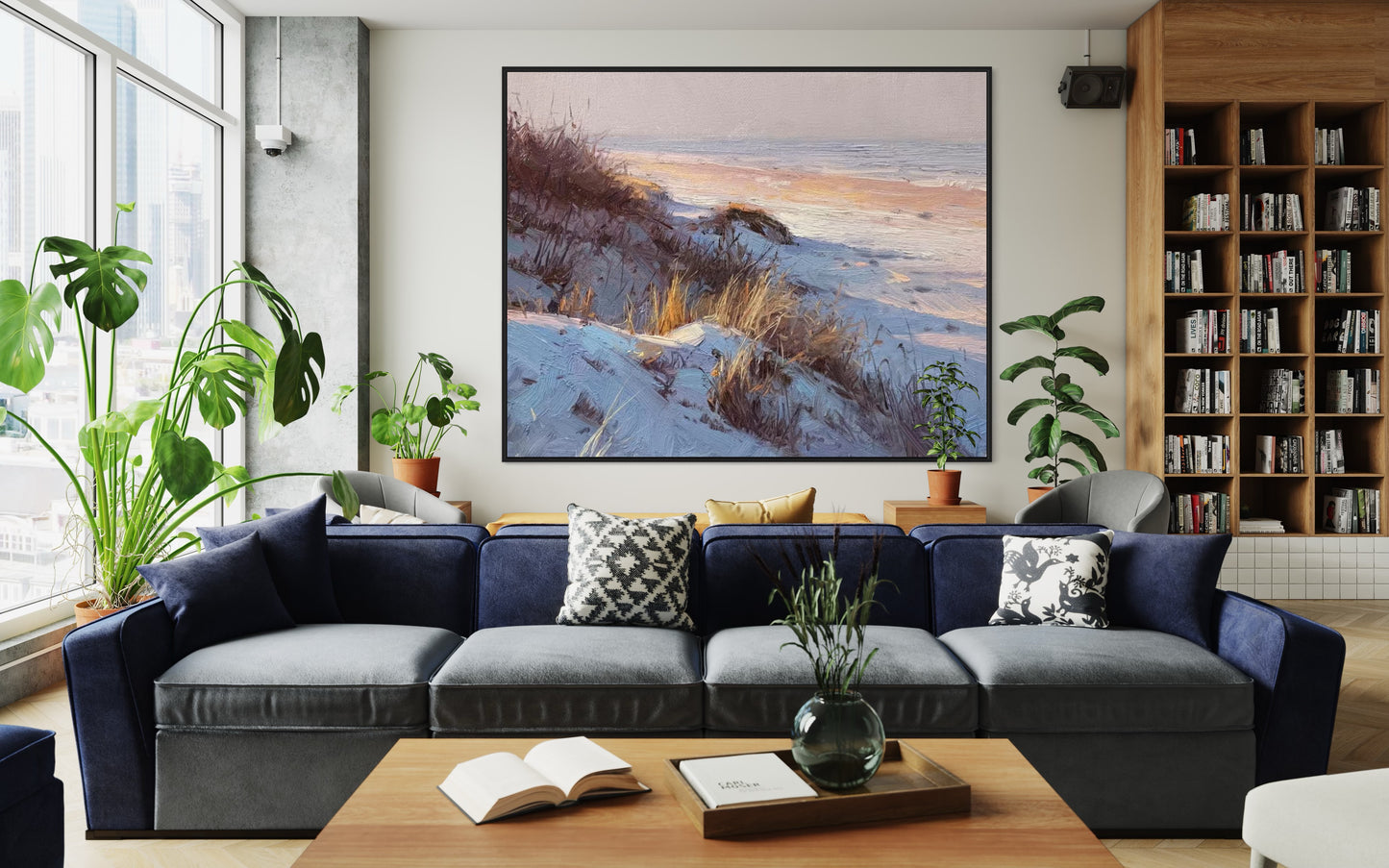 Nature Scenery Snow Landscape Oil Painting