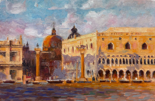 Venetian Architecture Oil Painting