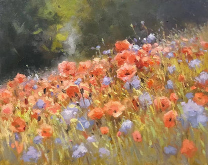 Field of Poppies Oil Painting