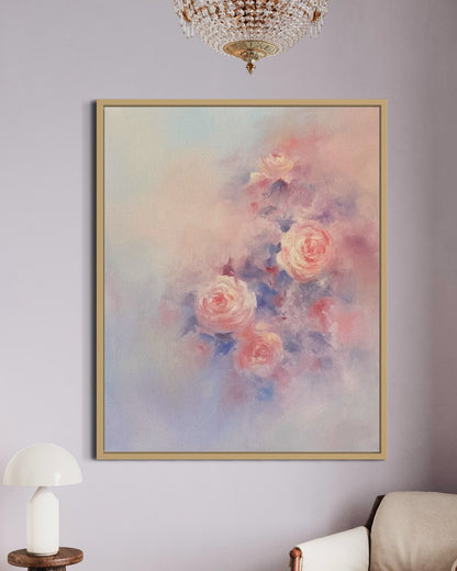 Dreamy Rose Garden Oil Painting