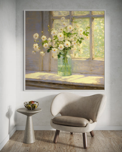 Springtime Daisies in Morning Light - Refreshing Floral Art