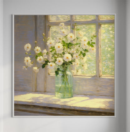 Springtime Daisies in Morning Light - Refreshing Floral Art