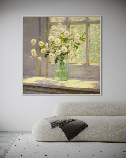 Springtime Daisies in Morning Light - Refreshing Floral Art