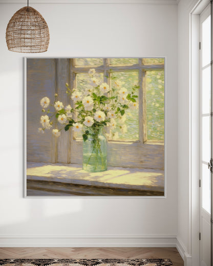 Springtime Daisies in Morning Light - Refreshing Floral Art