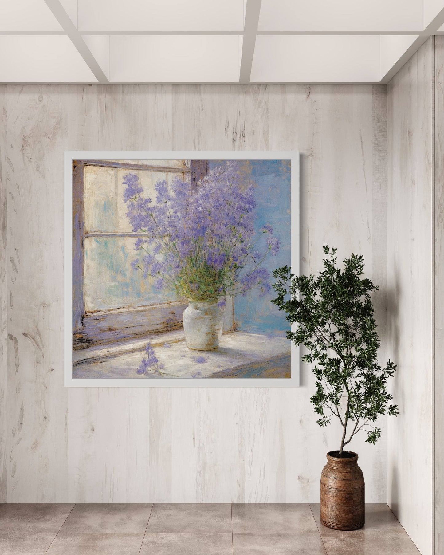 Lavender Dreams - Peaceful Floral Still Life Oil Painting