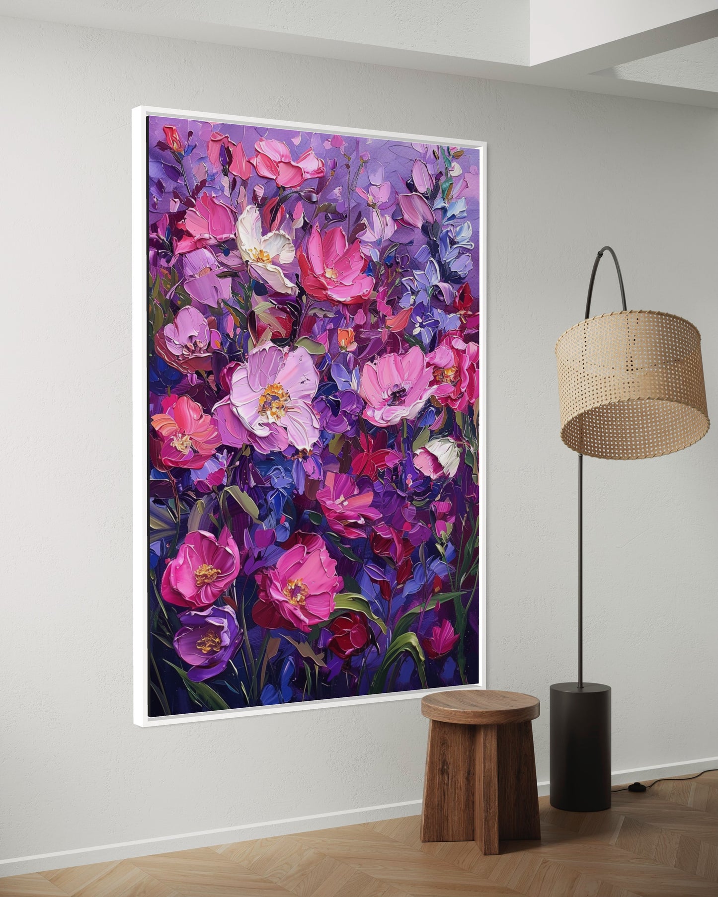 Blossoming Meadow Hand-Painted Canvas Art