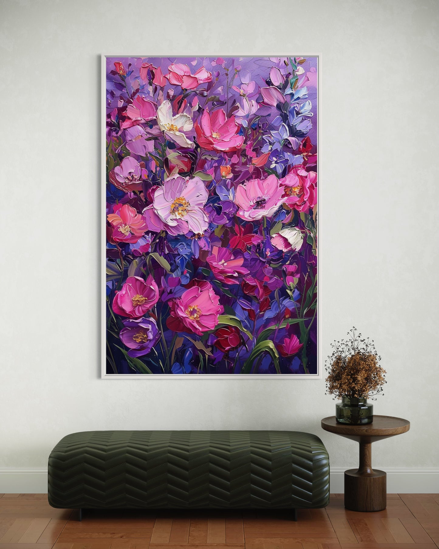 Blossoming Meadow Hand-Painted Canvas Art