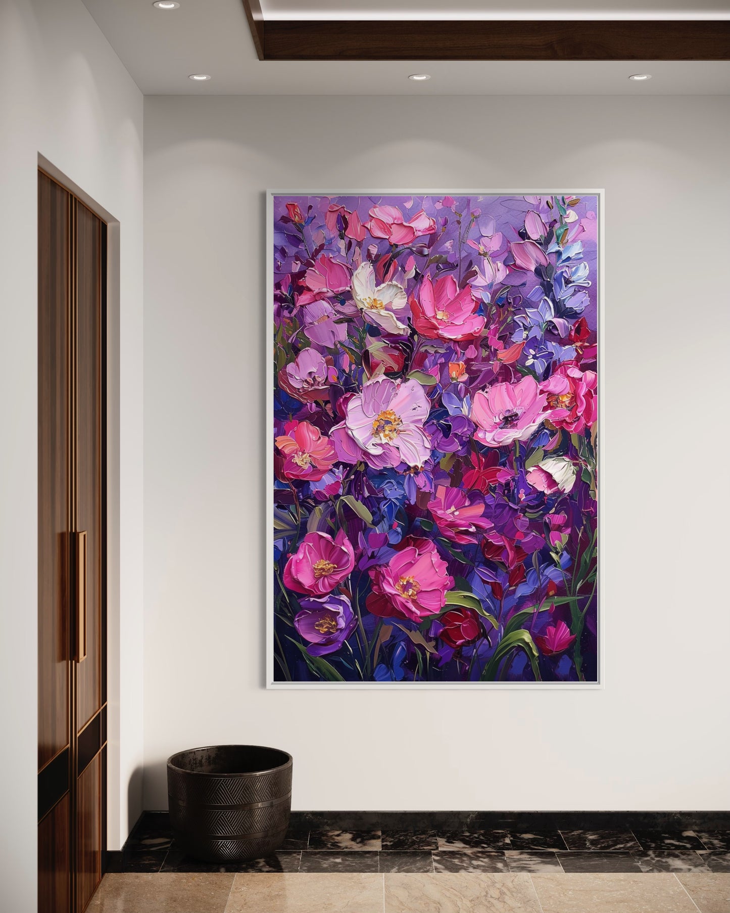 Blossoming Meadow Hand-Painted Canvas Art