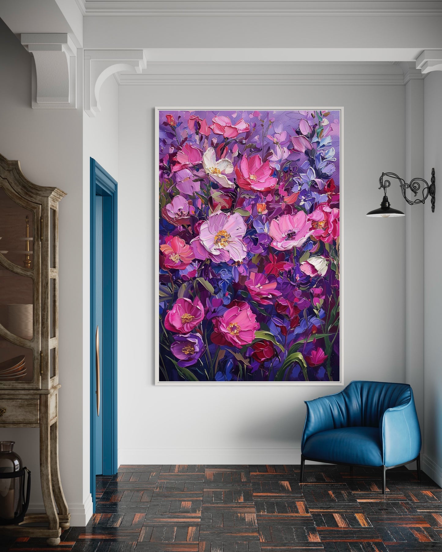 Blossoming Meadow Hand-Painted Canvas Art