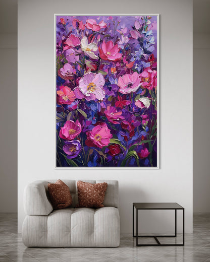 Blossoming Meadow Hand-Painted Canvas Art