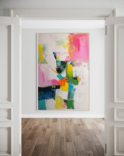 Bright and Colorful Abstract Composition - Modern Wall Decor