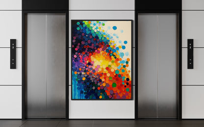 Blossom in Motion - Abstract Floral Explosion Canvas Art