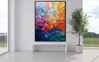 Colorful Harmony - Abstract Art with Vibrant Color Blocks