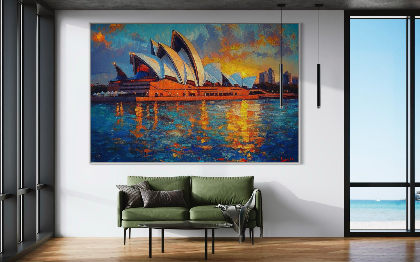 Sydney Opera House at Sunset – Iconic Australian Landmark Oil Painting