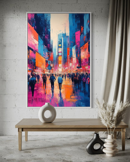 Broadway Nights – Dynamic New York City Oil Painting for Urban Art Lovers