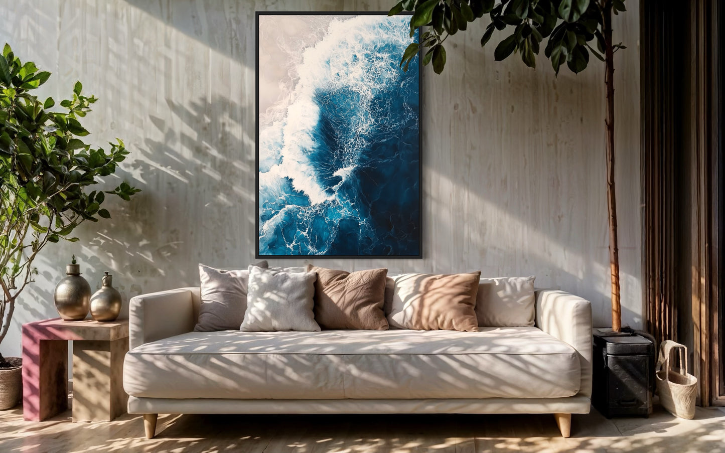 Pastel Ocean Bliss - Calming Seascape Oil Painting