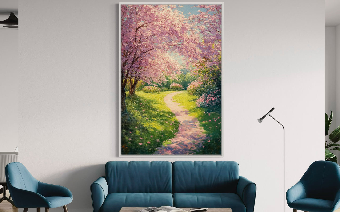 Blossoms of Serenity: Cherry Blossom Pathway in Spring