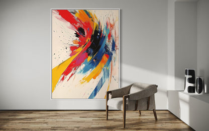 Color Burst - Vibrant Abstract Explosion Painting