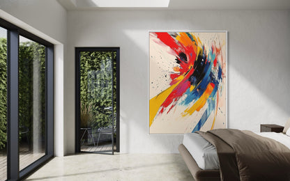 Color Burst - Vibrant Abstract Explosion Painting