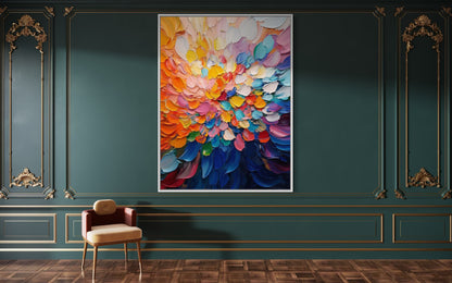 Vibrant Abstract Squares Wall Art - Modern Colorful Canvas Painting