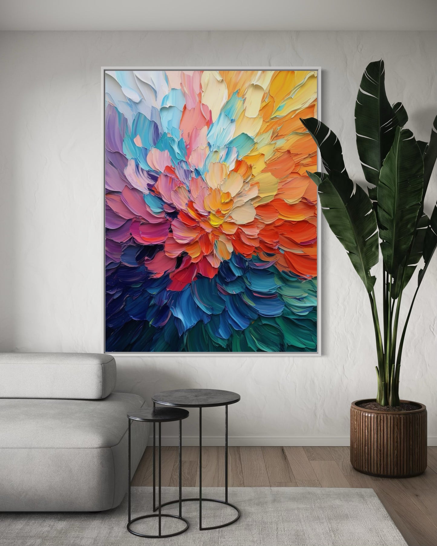 Colorful Harmony - Abstract Art with Vibrant Color Blocks