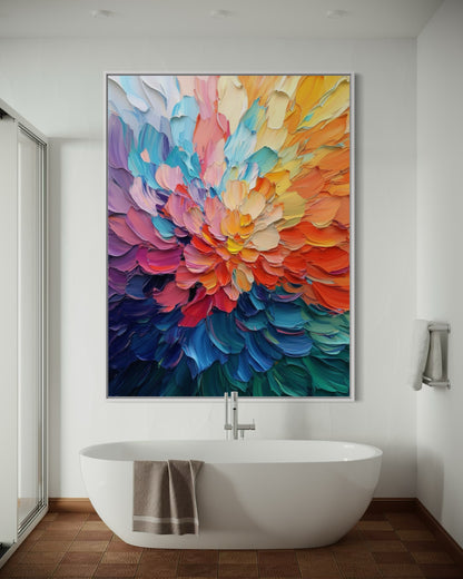 Colorful Harmony - Abstract Art with Vibrant Color Blocks