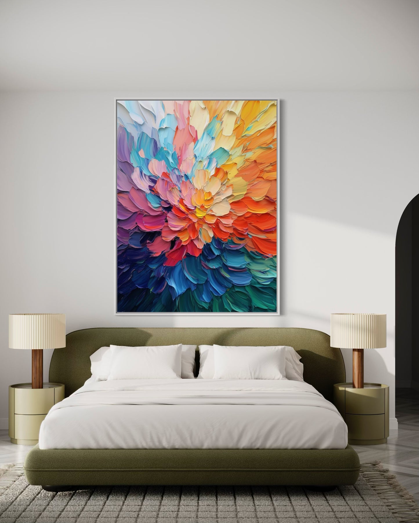 Colorful Harmony - Abstract Art with Vibrant Color Blocks