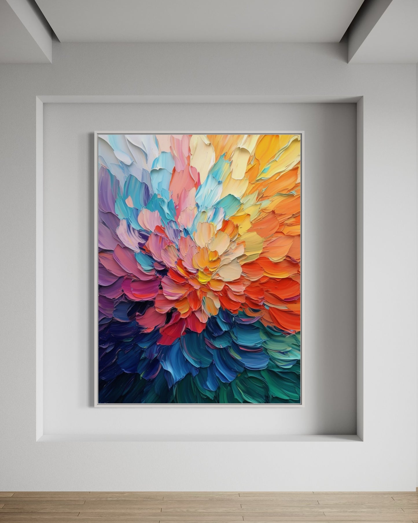 Colorful Harmony - Abstract Art with Vibrant Color Blocks