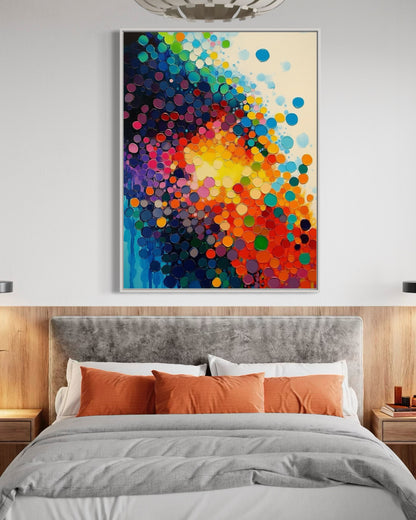 Blossom in Motion - Abstract Floral Explosion Canvas Art