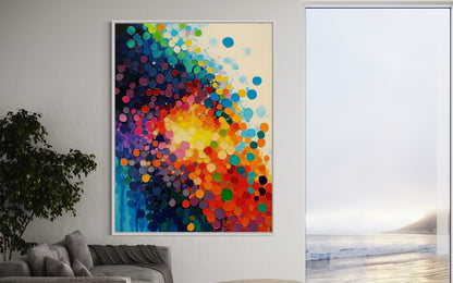 Blossom in Motion - Abstract Floral Explosion Canvas Art