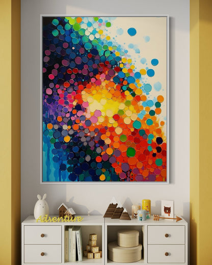 Blossom in Motion - Abstract Floral Explosion Canvas Art