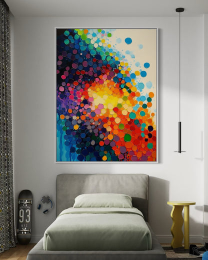 Blossom in Motion - Abstract Floral Explosion Canvas Art