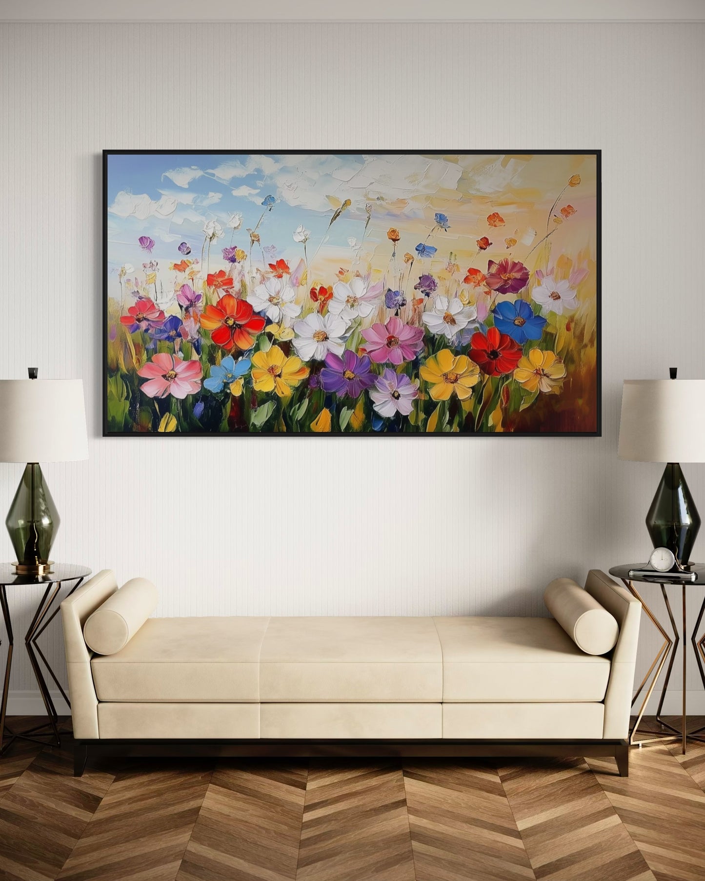 Golden Poppies in Sunshine - Bright and Cheerful Oil Painting