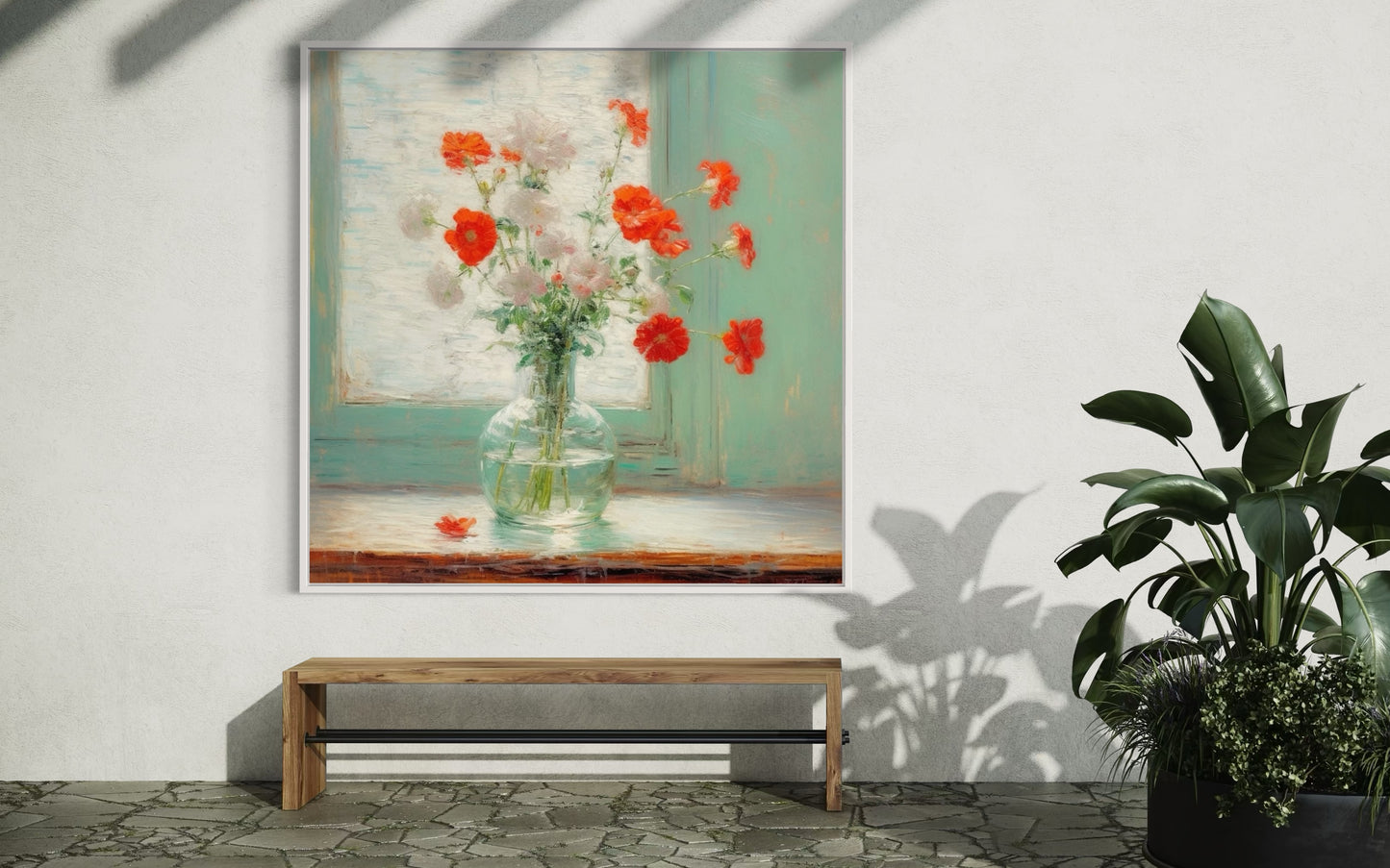 Poppies in Bloom - Vibrant Floral Still Life Painting