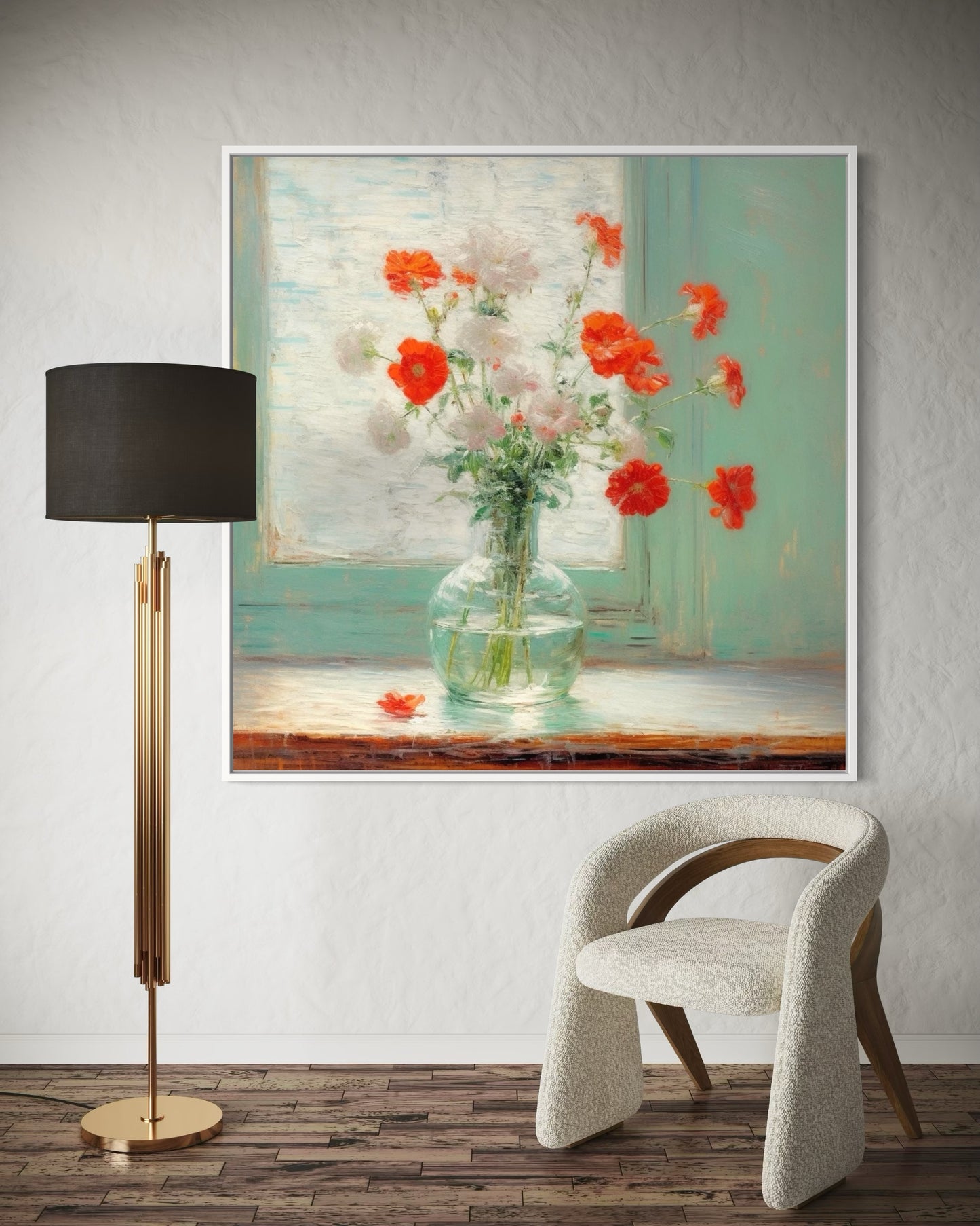 Poppies in Bloom - Vibrant Floral Still Life Painting