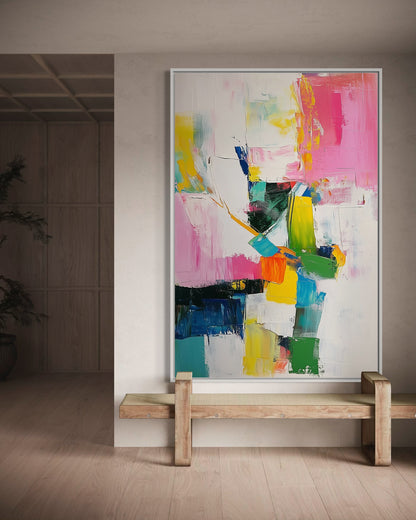 Bright and Colorful Abstract Composition - Modern Wall Decor