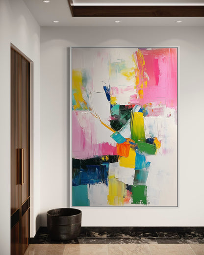 Bright and Colorful Abstract Composition - Modern Wall Decor