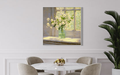 Springtime Daisies in Morning Light - Refreshing Floral Art