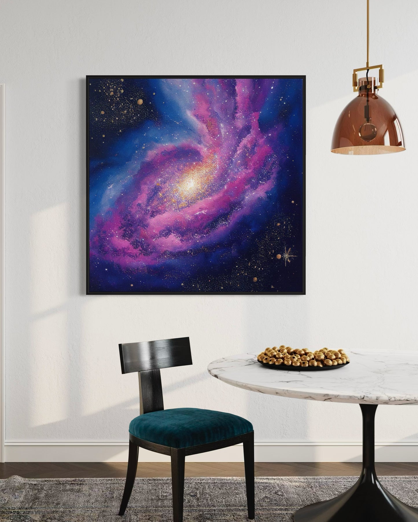 Galactic Dream - Purple Cosmos Canvas Painting