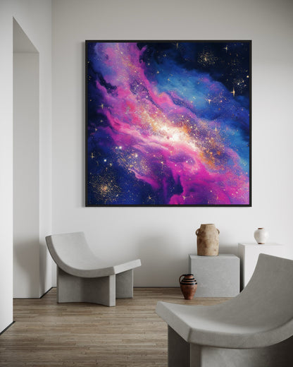 Starlit Path - Abstract Milky Way Artwork