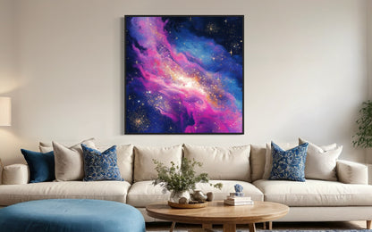 Starlit Path - Abstract Milky Way Artwork