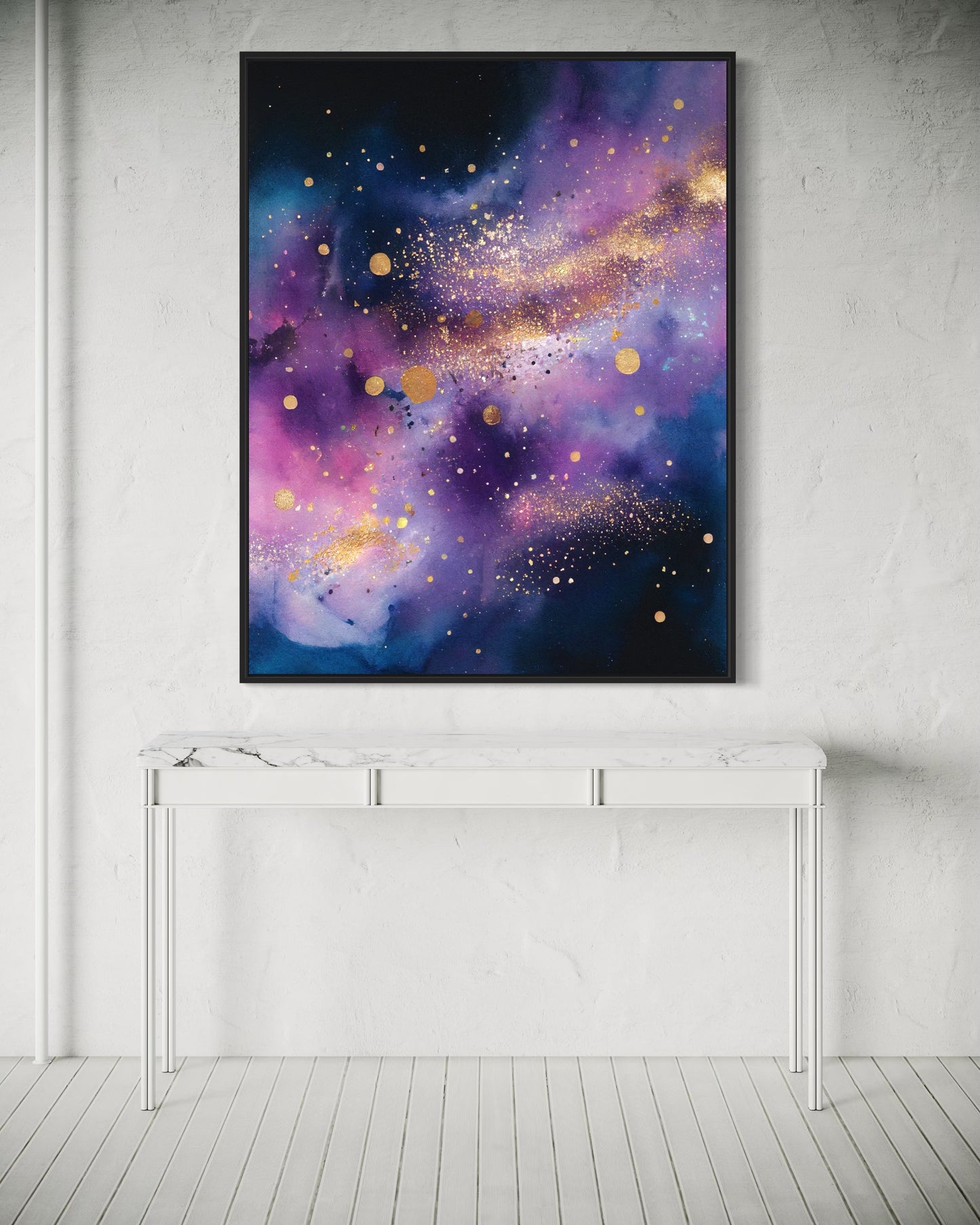 Cosmic Symphony - Vibrant Galaxy Painting