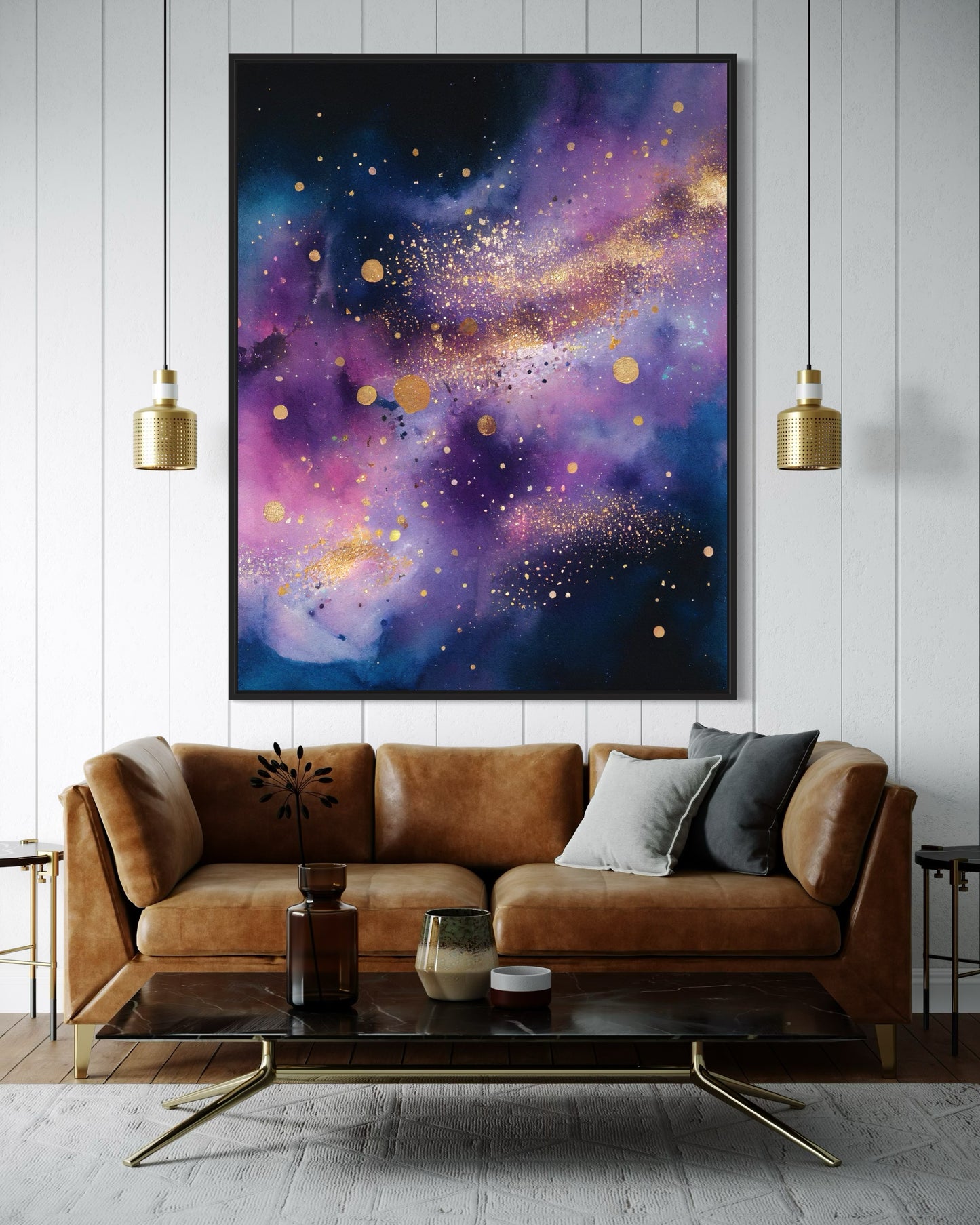 Cosmic Symphony - Vibrant Galaxy Painting