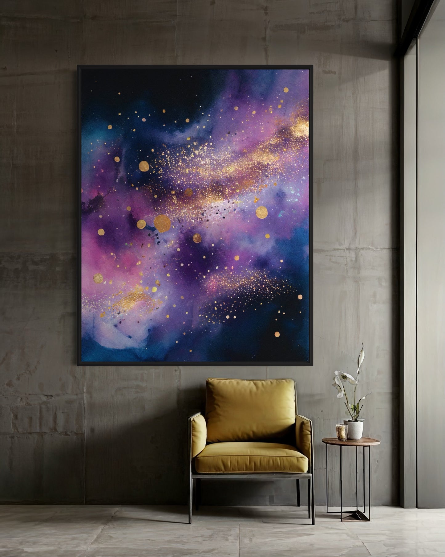 Cosmic Symphony - Vibrant Galaxy Painting