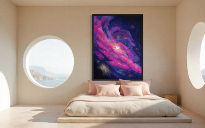 Stardust Magic - Abstract Galaxy Wall Art