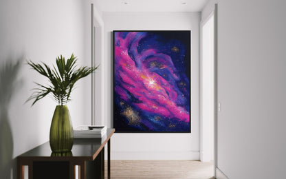 Stardust Magic - Abstract Galaxy Wall Art