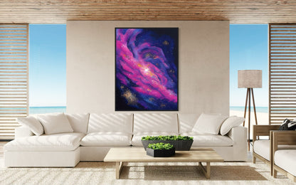 Stardust Magic - Abstract Galaxy Wall Art