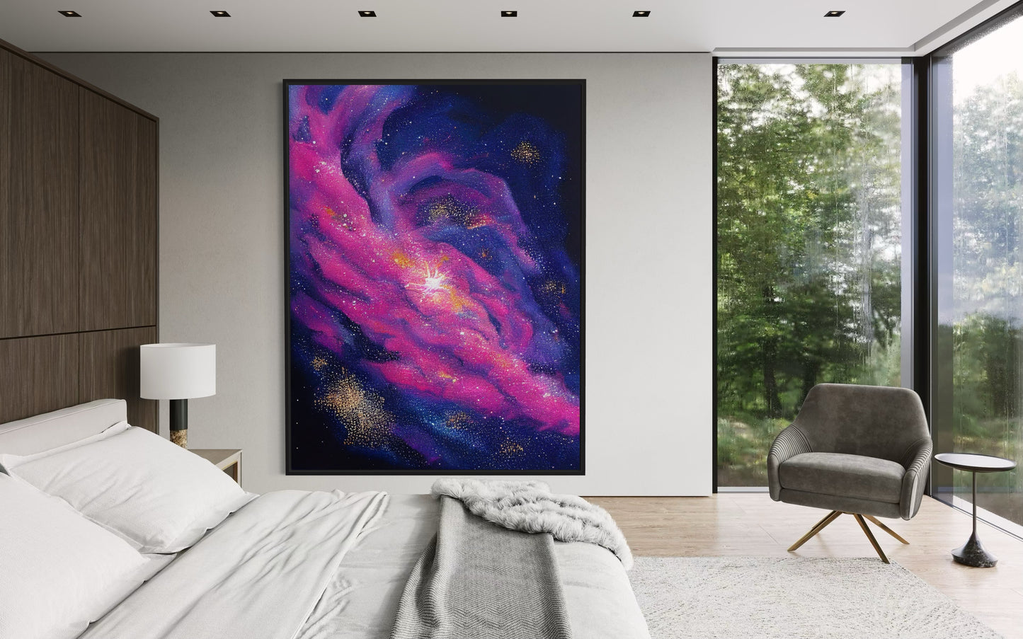 Stardust Magic - Abstract Galaxy Wall Art