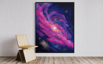 Stardust Magic - Abstract Galaxy Wall Art